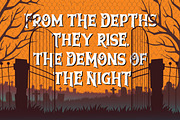 Demonic Hostel, a Font by Bayuktx (Thumbnail 2 of 8)