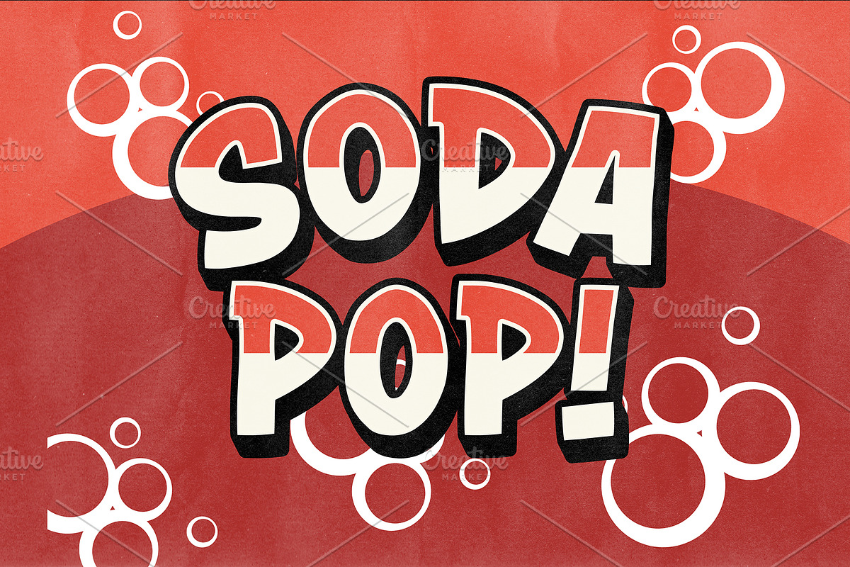 Soda Fountain Graphic Styles, a Layer Style Add-On by Mutant Lagoon (Photo 10 of 10)