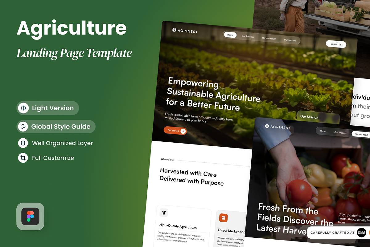 Agrinest - Agriculture Landing Page