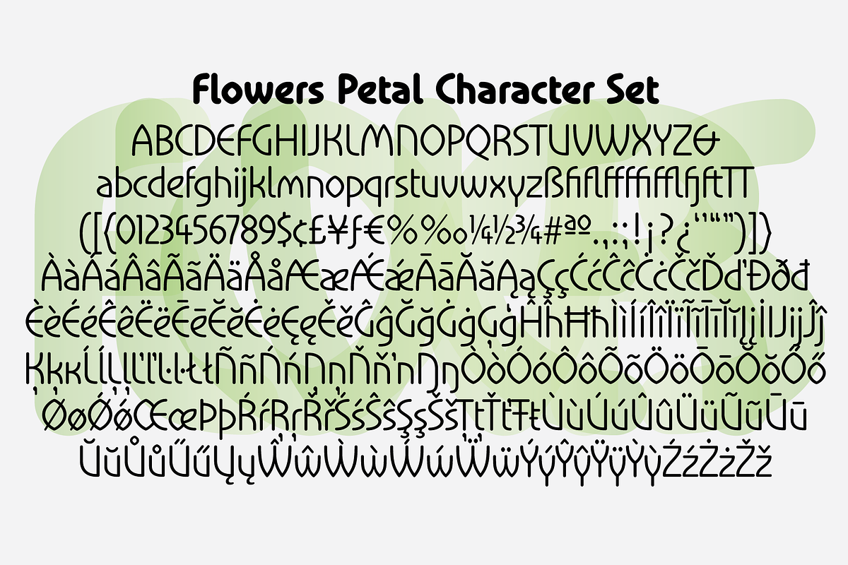 Flowers, a Serif Font by BluHead Studio (Photo 4 of 8)