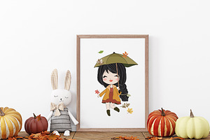 Kids Room Frame Mockups - Fall