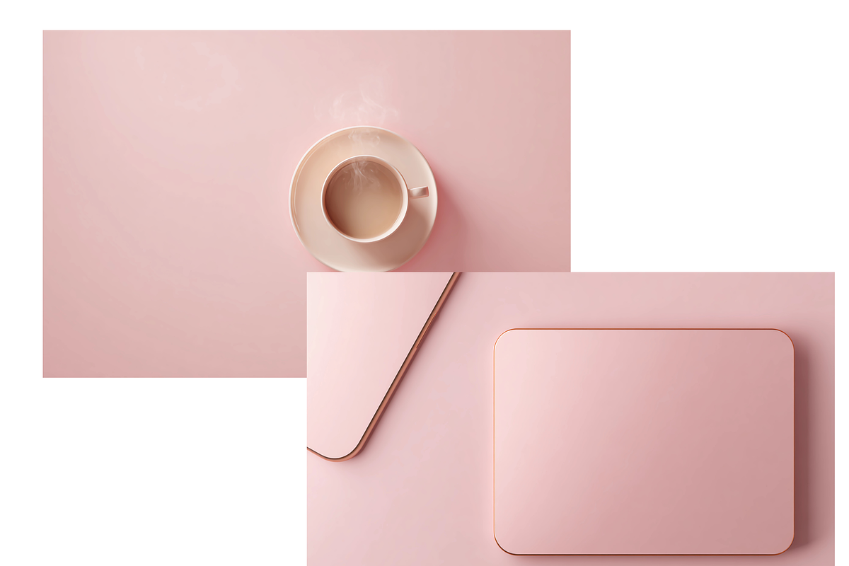71 Feminine Desk Mockup Bundle, a Merchandise Mockup by LA Design (Photo 7 of 10)