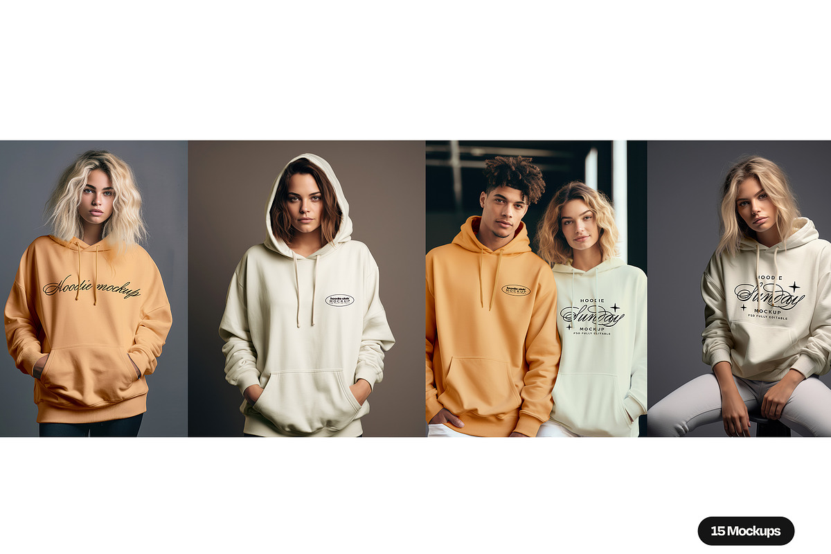 Hoodie Apparel Mockup Set, a Hoody Mockup by Mego-studio (Photo 2 of 10)