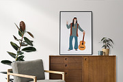 Abstract Hippie clipart, a Person Illustration by ApetekMarket (Thumbnail 2 of 8)