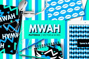 Mwah Patterns, a Pattern Graphic by LuOtero (Thumbnail 2 of 5)