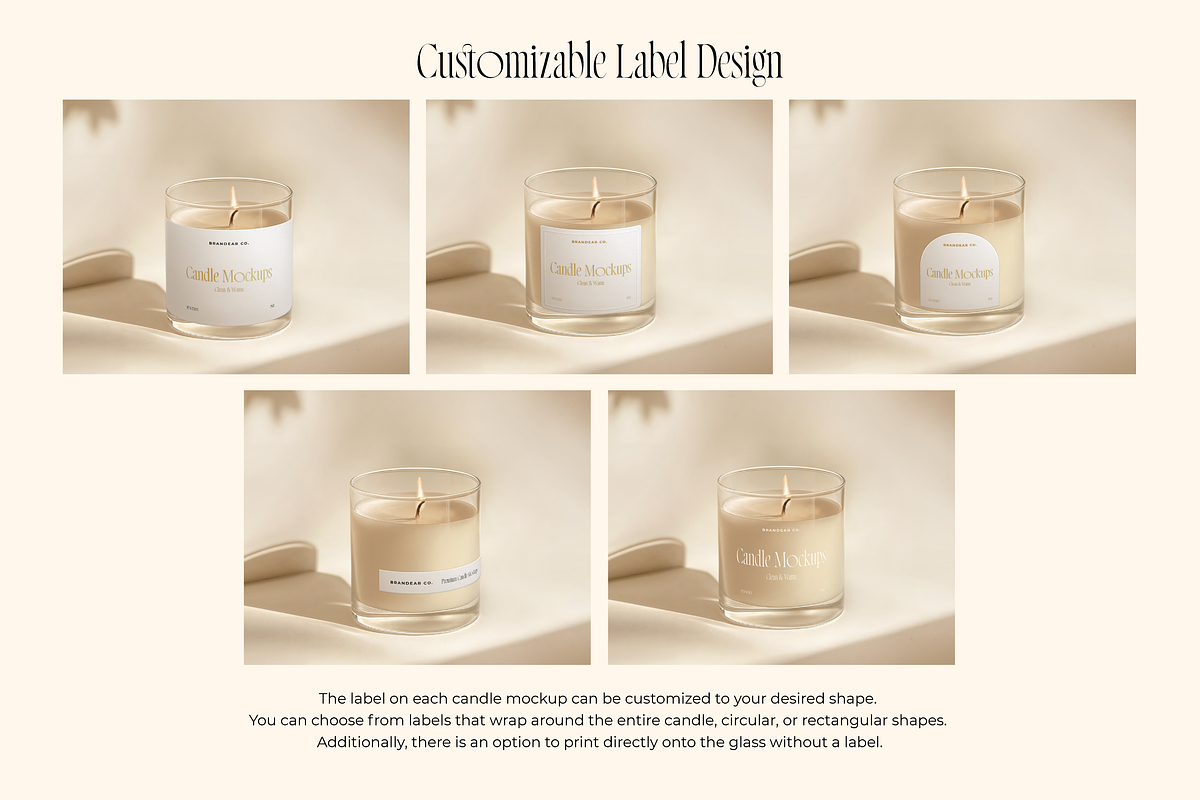 Candle Mockup Set, a Packaging Mockup by Brandear Design (Photo 5 of 17)