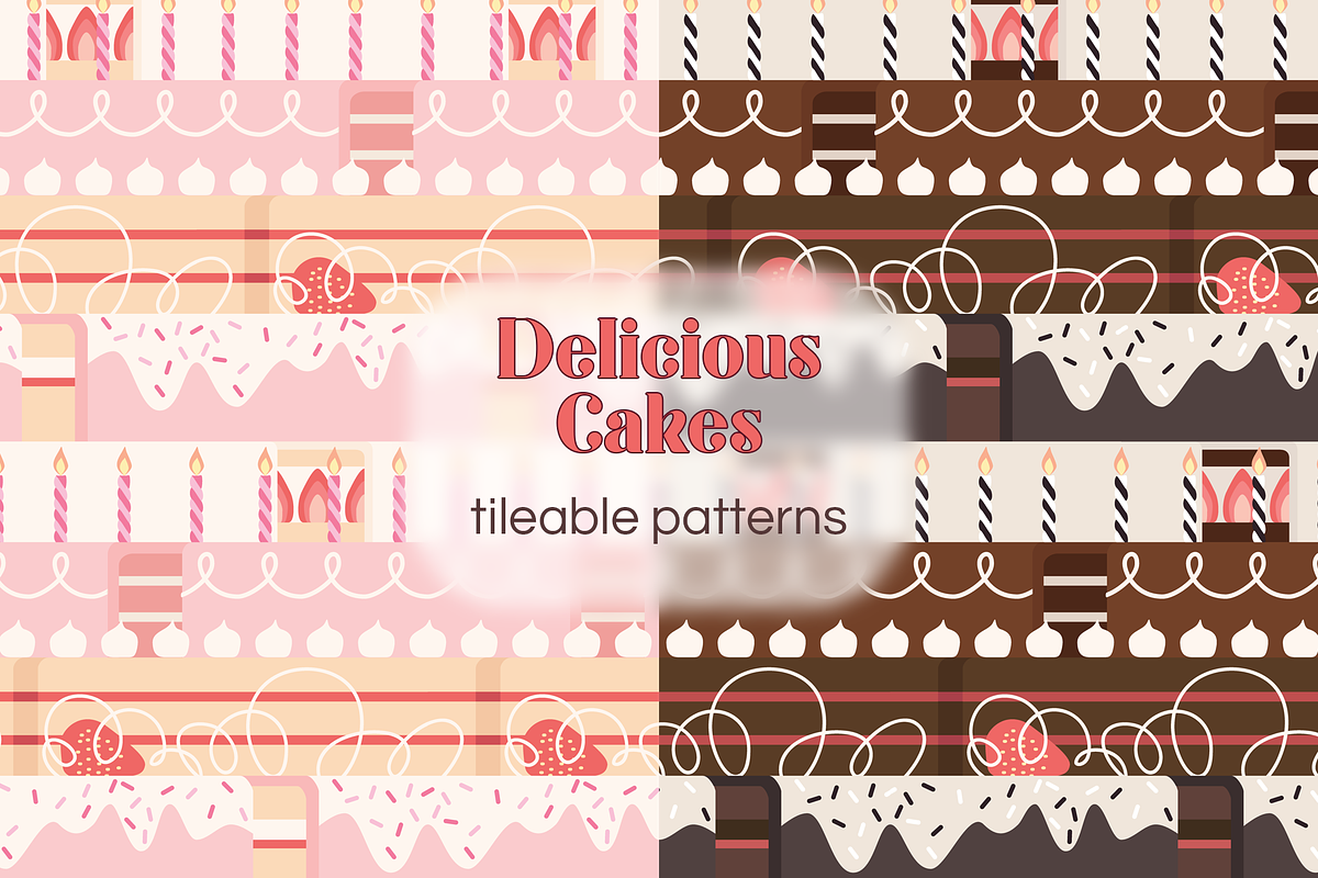 Delicious Cakes, a Pattern Graphic by tammytartsy (Photo 1 of 3)