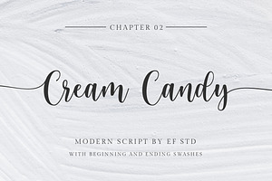 Cream Candy - Modern Script