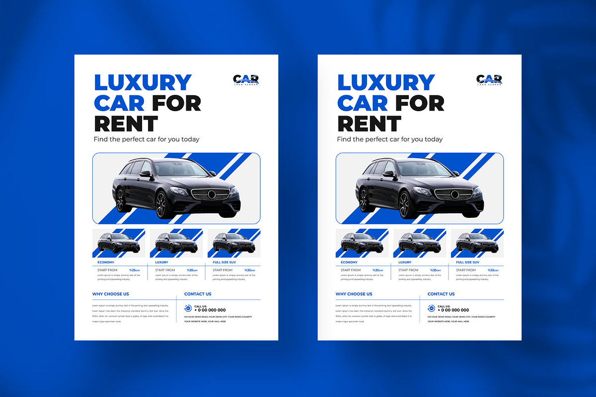 Rent a car flyer design, a Flyer Template by Tanmoy Topu (Photo 5 of 6)