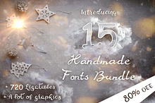 15 Creative Handmade Fonts Bundle