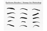 15 Photoshop Eyebrows Brushes Pack, a Brush Add-On by Velo Graphic Studio (Thumbnail 2 of 6)