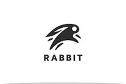 Jumping Rabbit Logo, a Branding & Logo Template by Metrolinevision (Thumbnail 1 of 2)