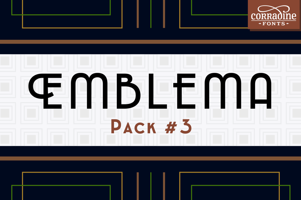 Emblema Font Pack #3