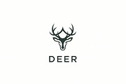 inimal Deer Head, a Branding & Logo Template by Logocreative (Thumbnail 2 of 2)