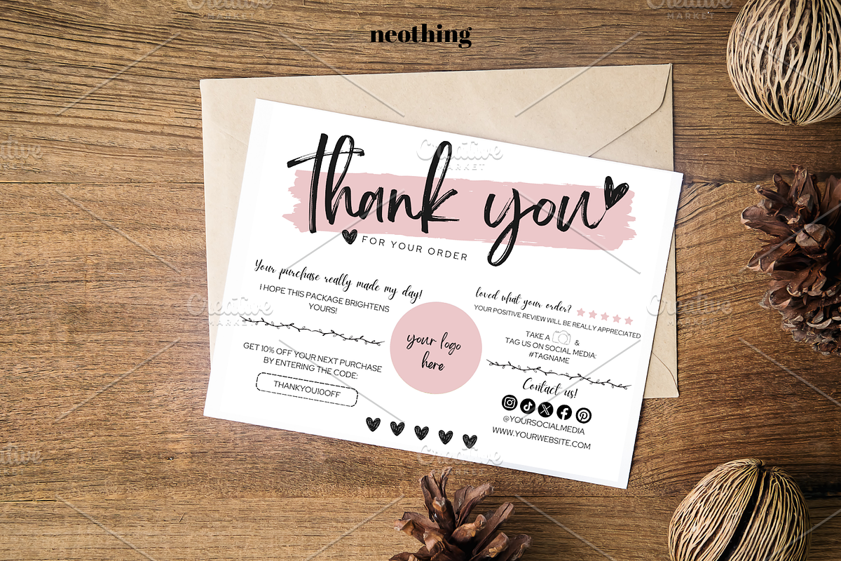 Business Thanks Cards CANVA Template, a Card Template by neothing (Photo 4 of 6)