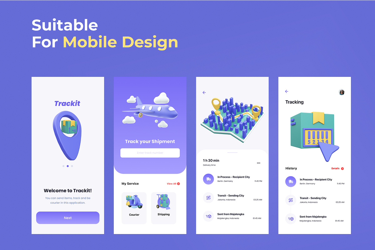 Tracking & Delivery 3D Icon Set, a Templates & Theme by Dope Design (Photo 5 of 8)