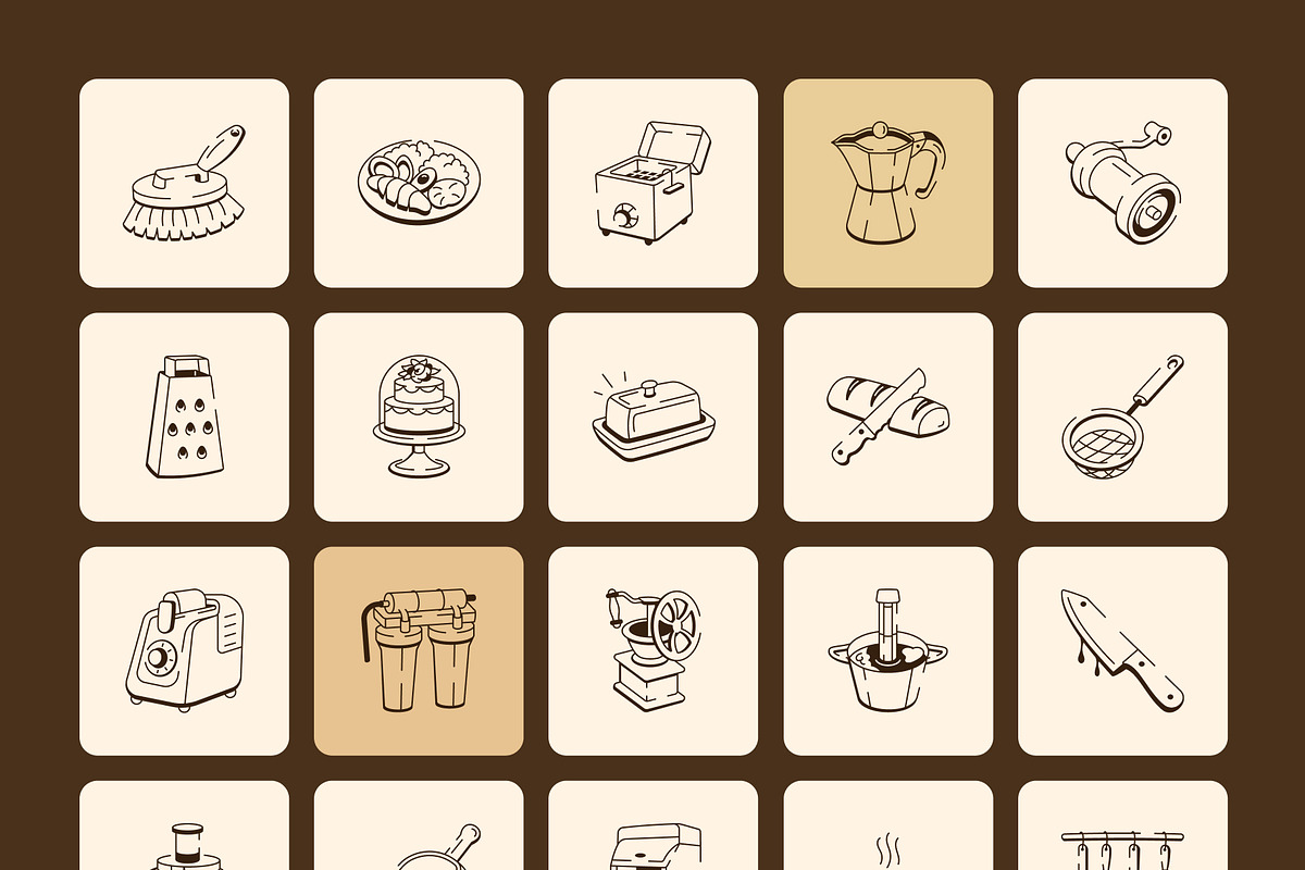 465 Home and Lifestyle Doodle Icons, an Outline Icon by Vectors Market (Photo 11 of 14)