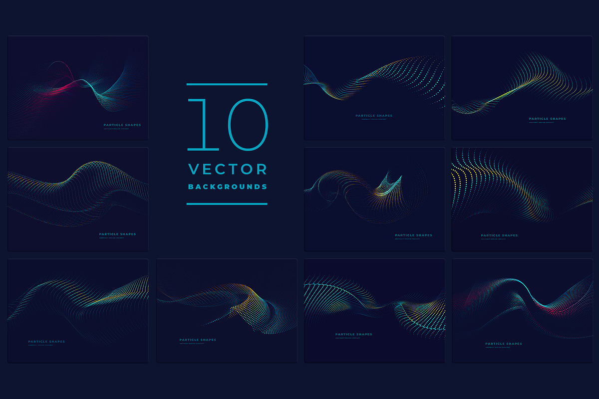 Particle Abstract Backgrounds vol 4, a Templates & Theme by blauananas (Photo 2 of 7)