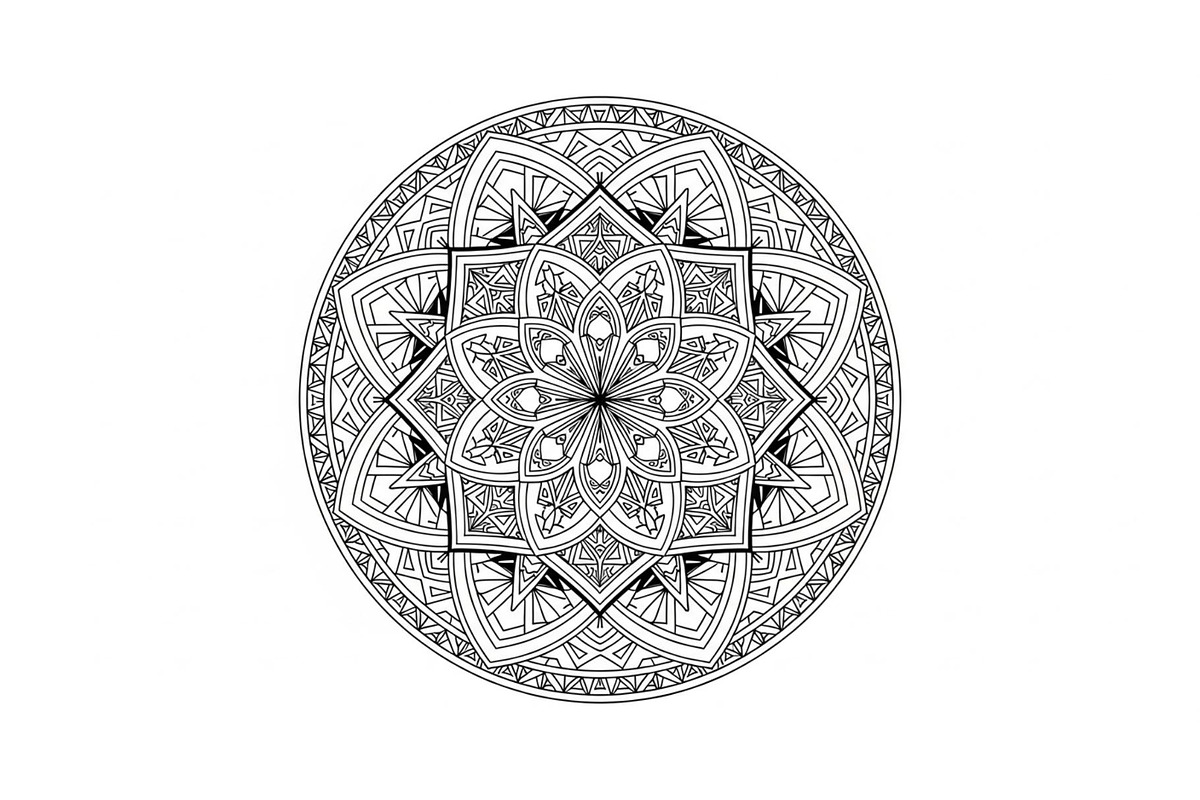 Mandala Flower SVG Bundle, an Illustration by Creativeshirt (Photo 10 of 31)