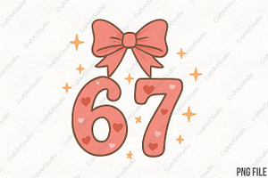 Valentine Six Seven Viral Meme PNG, an Illustration by CraftArtStudio