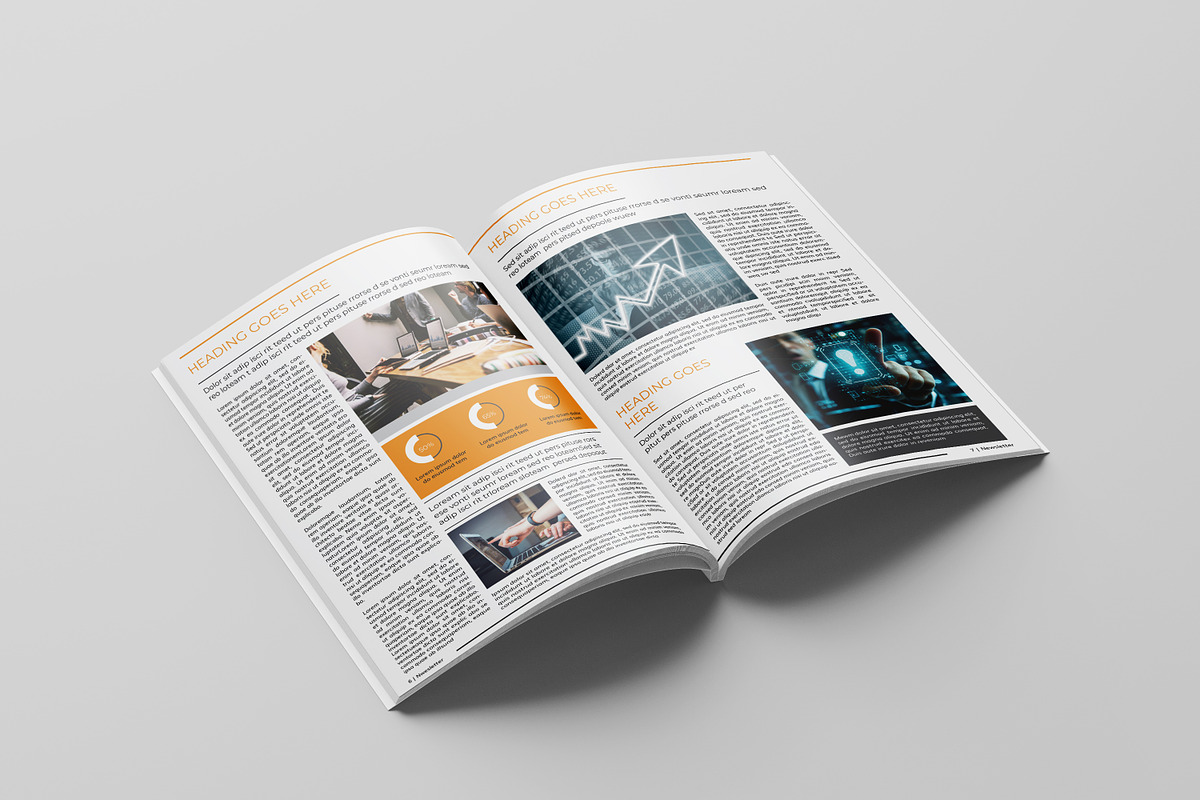 Business Newsletter Template, a Brochure Template by Template Shop (Photo 4 of 9)