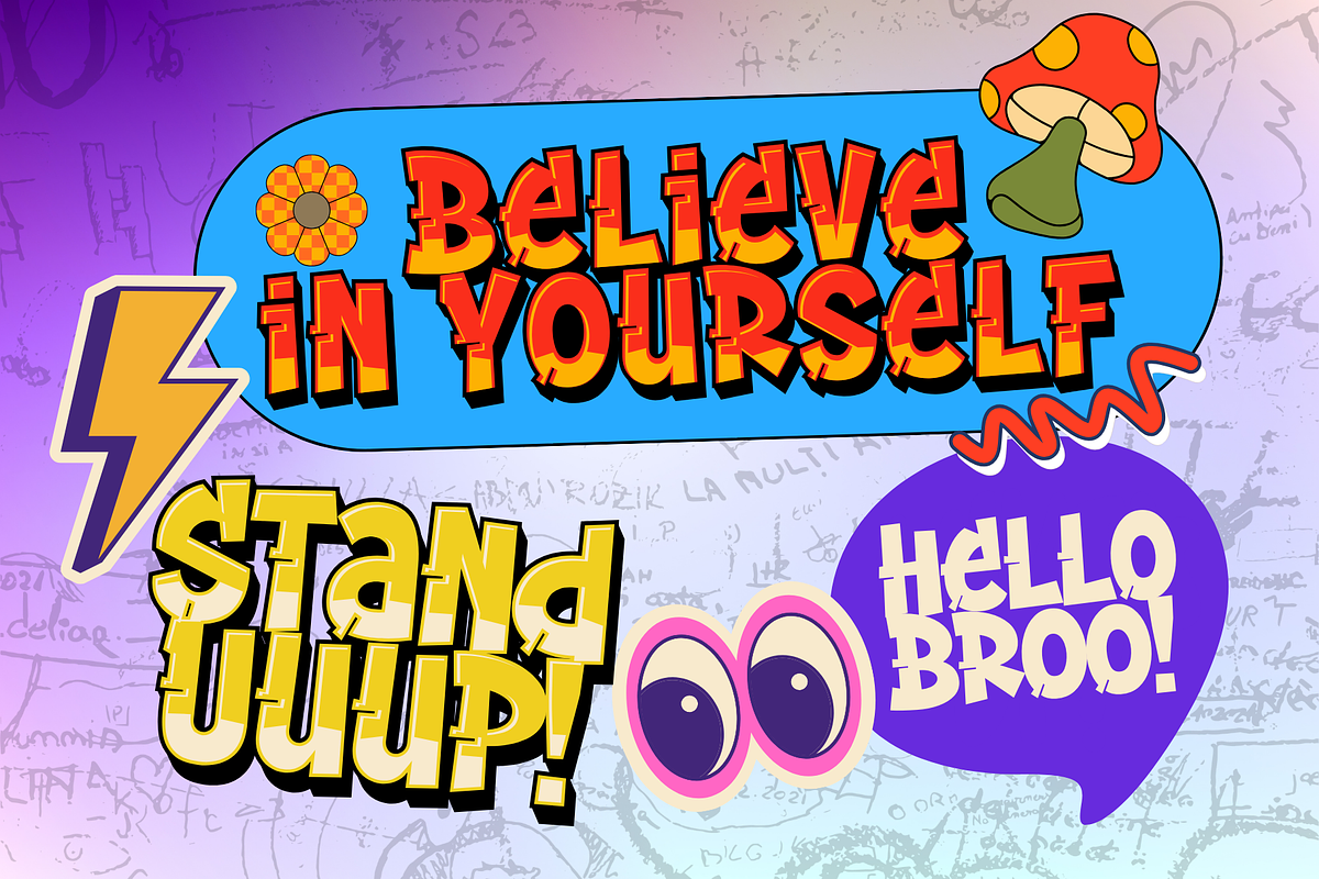 Graffiti Stream Font, a Handwritten Font by Sronstudio (Photo 5 of 16)