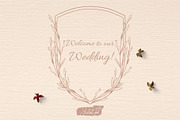 Floral wedding clipart set, a Decorative Illustration by JuDesign (Thumbnail 4 of 5)