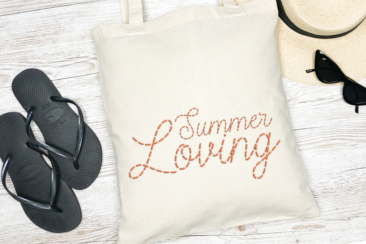 Stitches Font, a Script Font by Salt & Pepper Designs (Photo 5 of 7)
