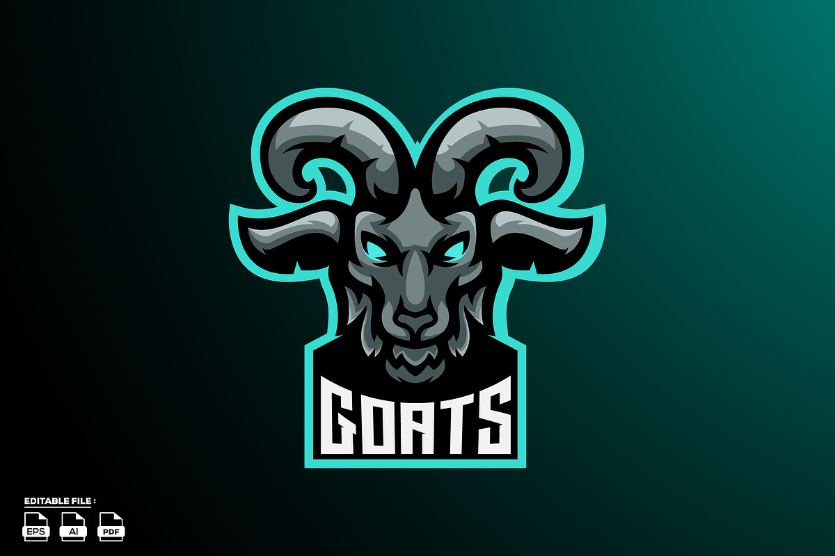 Goat Esport Logo, a Branding & Logo Template by LOGTURNAL