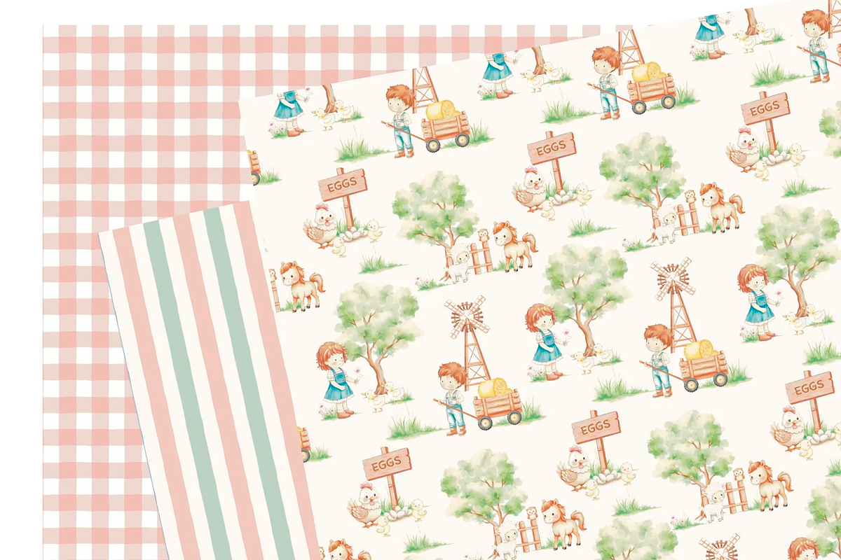 Farm Collection – Digital paper, an Illustration by Lolytop Studio (Photo 2 of 4)