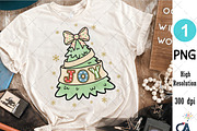 Christmas Tree With Bow, Joy PNG, an Illustration by Creative Art (Thumbnail 6 of 6)