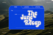 Hoday Font | Retro Bubble Typeface, a Handwritten Font by Koplexs Studio (Thumbnail 5 of 12)