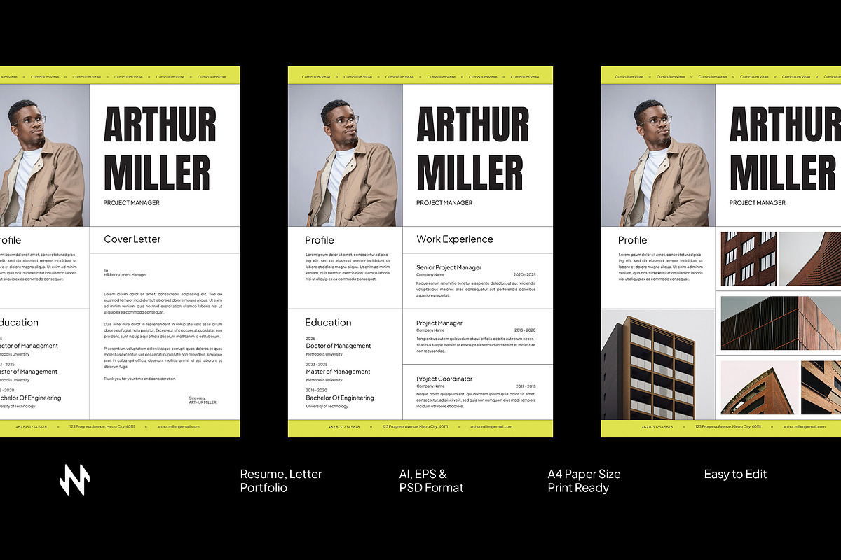 Clean Minimal CV Resume