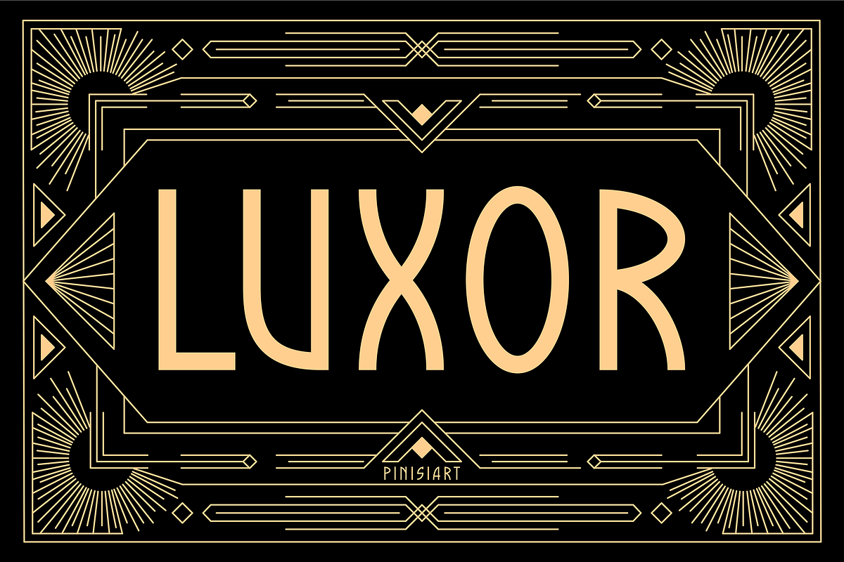 LUXOR, a Font by Pinisi ART (Photo 1 of 10)