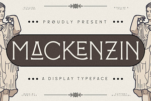 Mackenzin Display Typeface Font