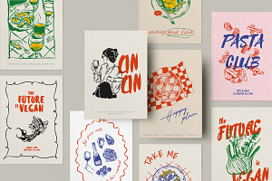 Food Print Poster Collection P.3, an Object Graphic by DesignThatMatters