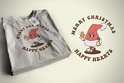 Christmas Santa Hat Vintage Cartoon, an Illustration by vectstudio (Thumbnail 4 of 5)