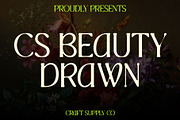 CS Beauty Drawn, a Serif Font by Craft Supply Co. (Thumbnail 1 of 8)