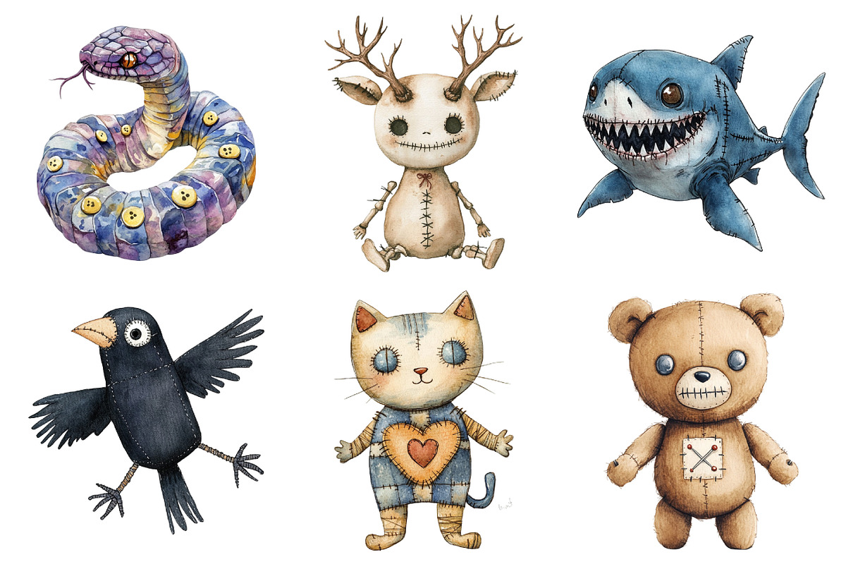 Halloween Voodoo Animal Doll Clipart, an Illustration by Daily.Designs (Photo 5 of 5)