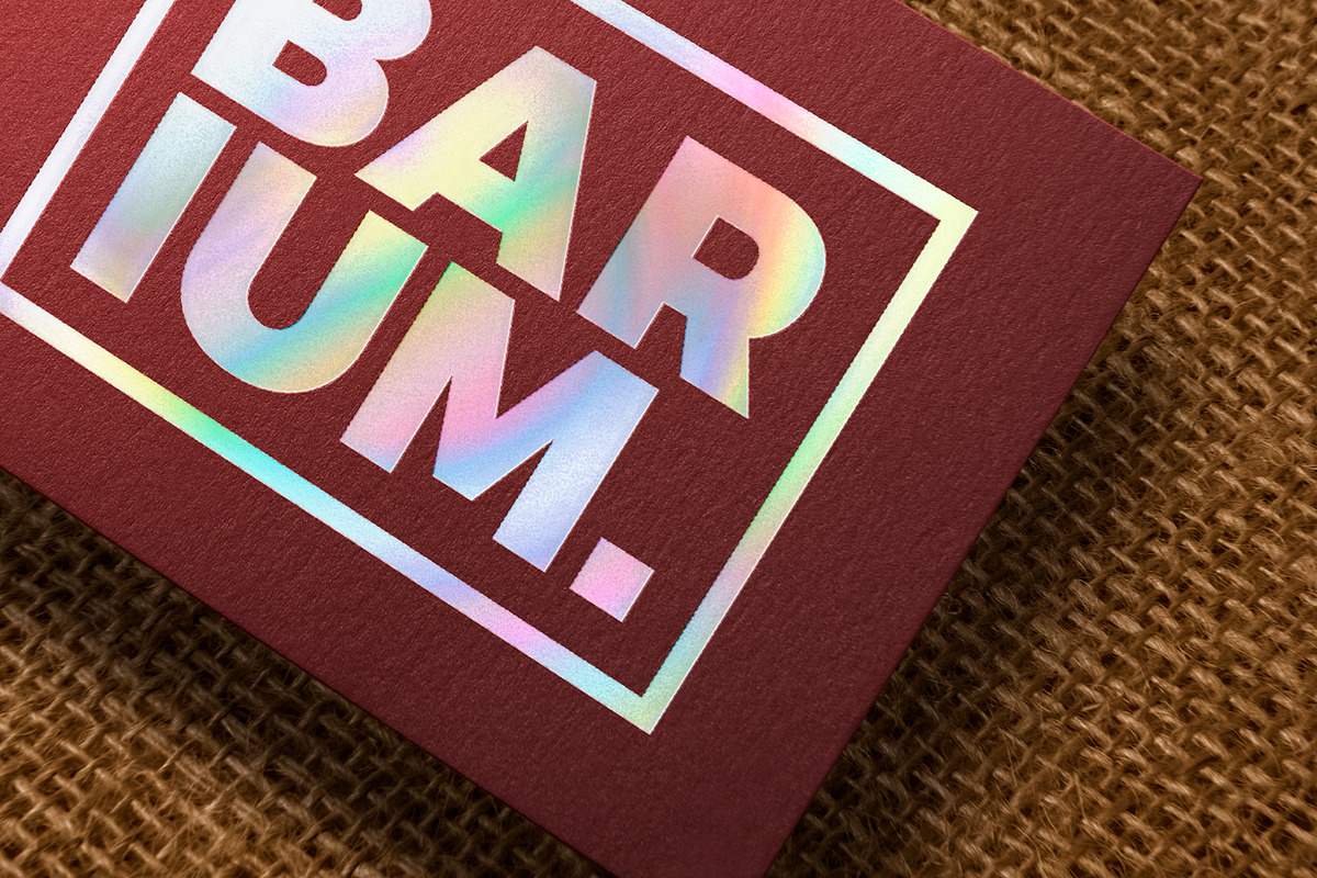 Holographic Printing Logo Mockup, a Product Mockup by GfxFoundry (Photo 1 of 4)