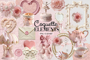 Coquette Vintage Clipart Set