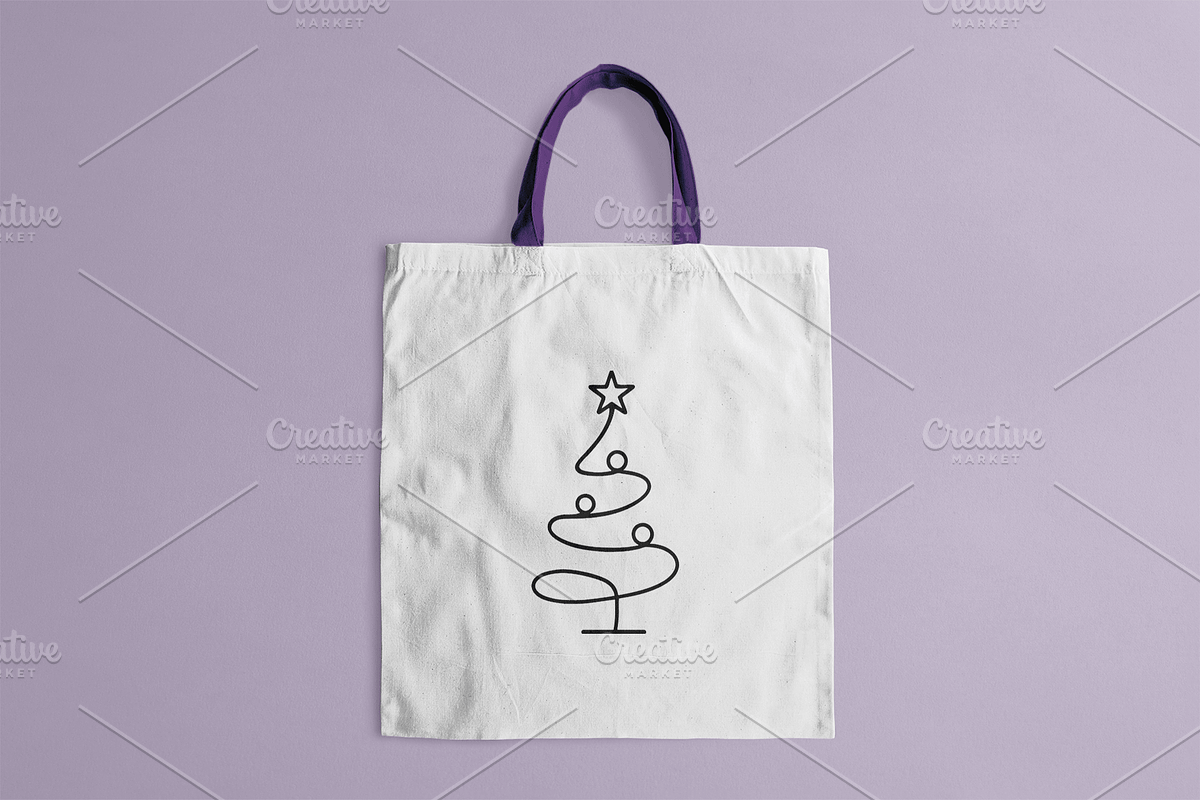 Line Art Christmas Tree Logo, a Branding & Logo Template by Vectorium Studio (Photo 2 of 3)