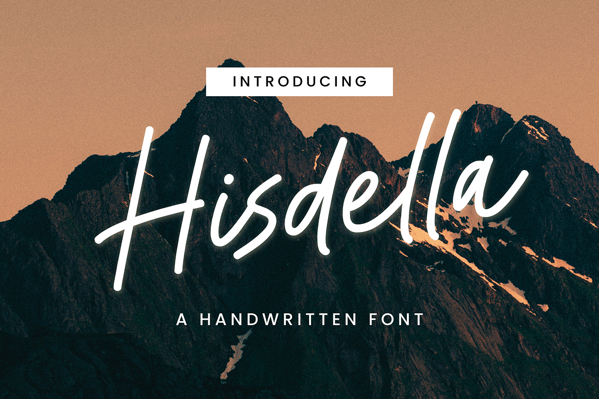 Hisdella - A Handwritten Font, a Handwritten Font by ianmikraz (Photo 1 of 7)