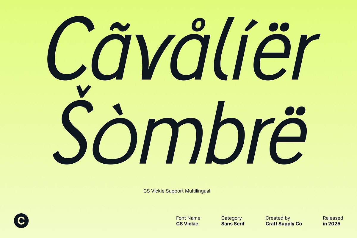 CS Vickie – Sans Serif Typeface, a Sans Serif Font by Craft Supply Co. (Photo 6 of 8)