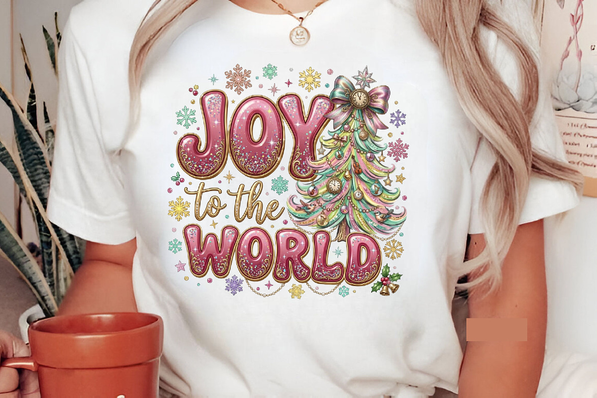 Brushstroke Joy to the World Png, a Seasonal Illustration by Designking (Photo 5 of 6)