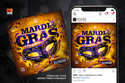 Mardi Gras Flyer, a Flyer Template by MonkeyBOX (Thumbnail 2 of 3)