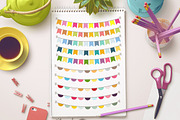 Bunting Banner Clipart, an Illustration by The Digital Download Shop (Thumbnail 3 of 6)