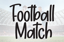 Football Match | Script Font