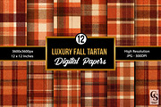 Luxury Autumn Plaid Seamless Pattern, a Pattern Graphic by Creative Store (Thumbnail 1 of 5)