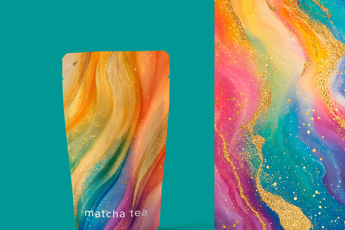 Abstract Backgrounds - Ink & Gold, a Background Graphic by ArtIrisArt (Photo 3 of 5)